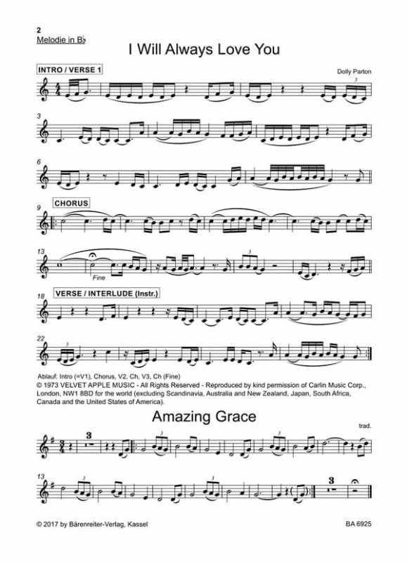 Instrumentalstimme I will always love you